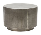 Rota Coffee table Ø50x35 - Brushed silver