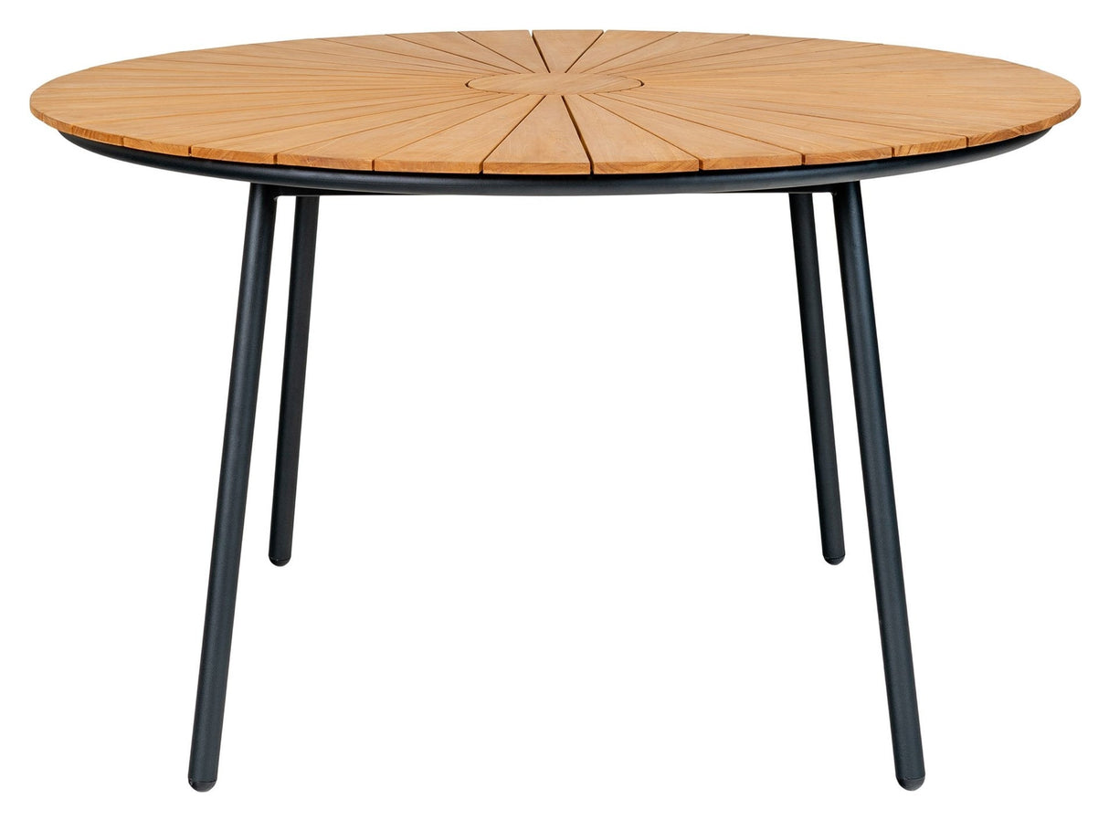 Cleveland, Garden table Ø130, nature/black