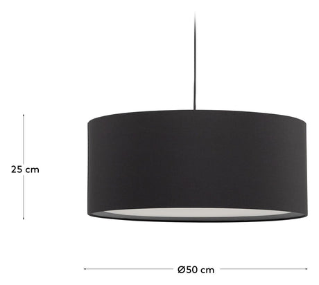 Santana Ceiling Lamp Shade, Black, Ø50