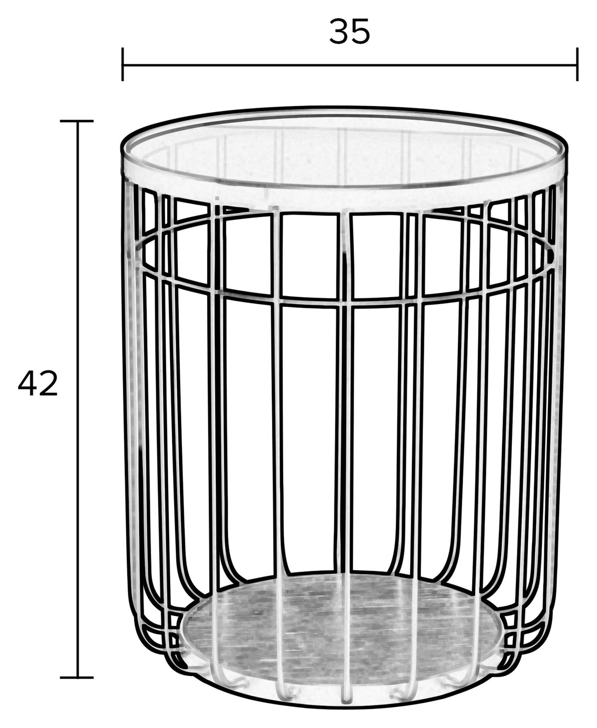 homii Lance Side Table, Ø35