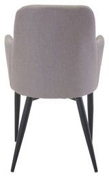 Comfort Dining chair with black legs, Gray