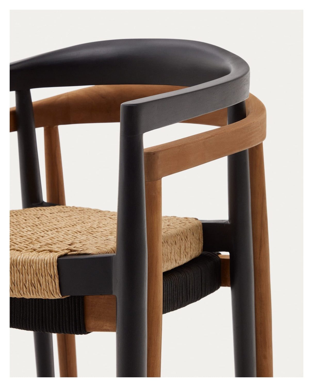 Ydalia, dining chair - nature/black