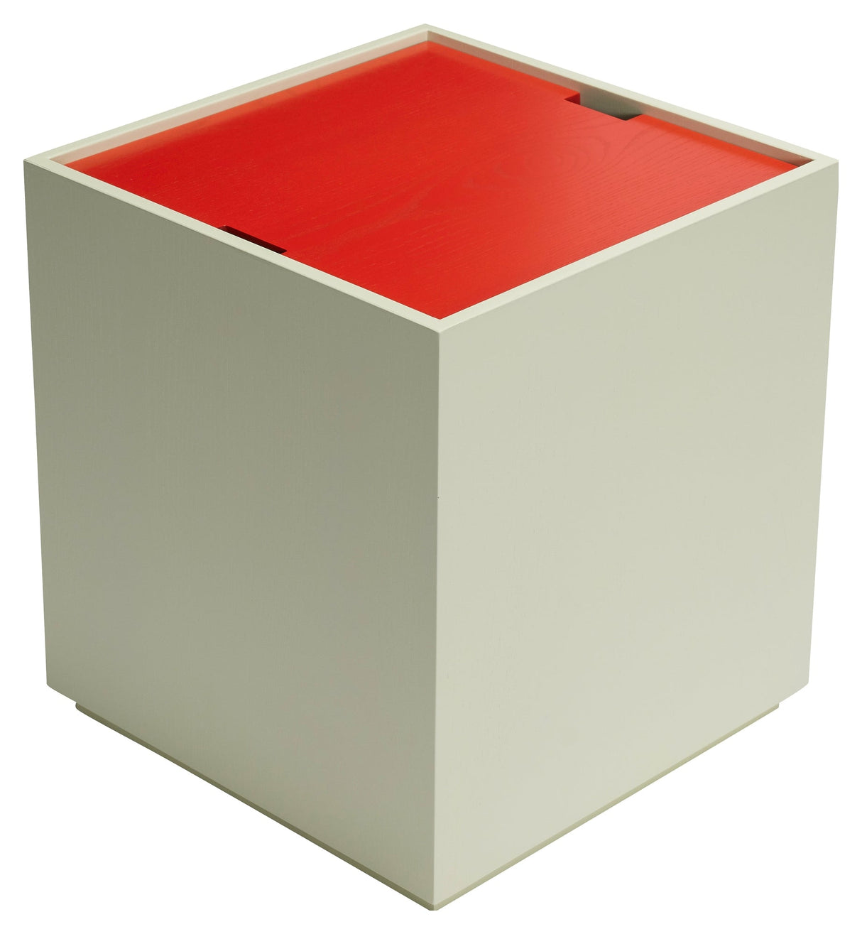 Vault Side Table, light green/red