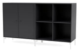 PAIR Classic sideboard with white legs, Anthracite