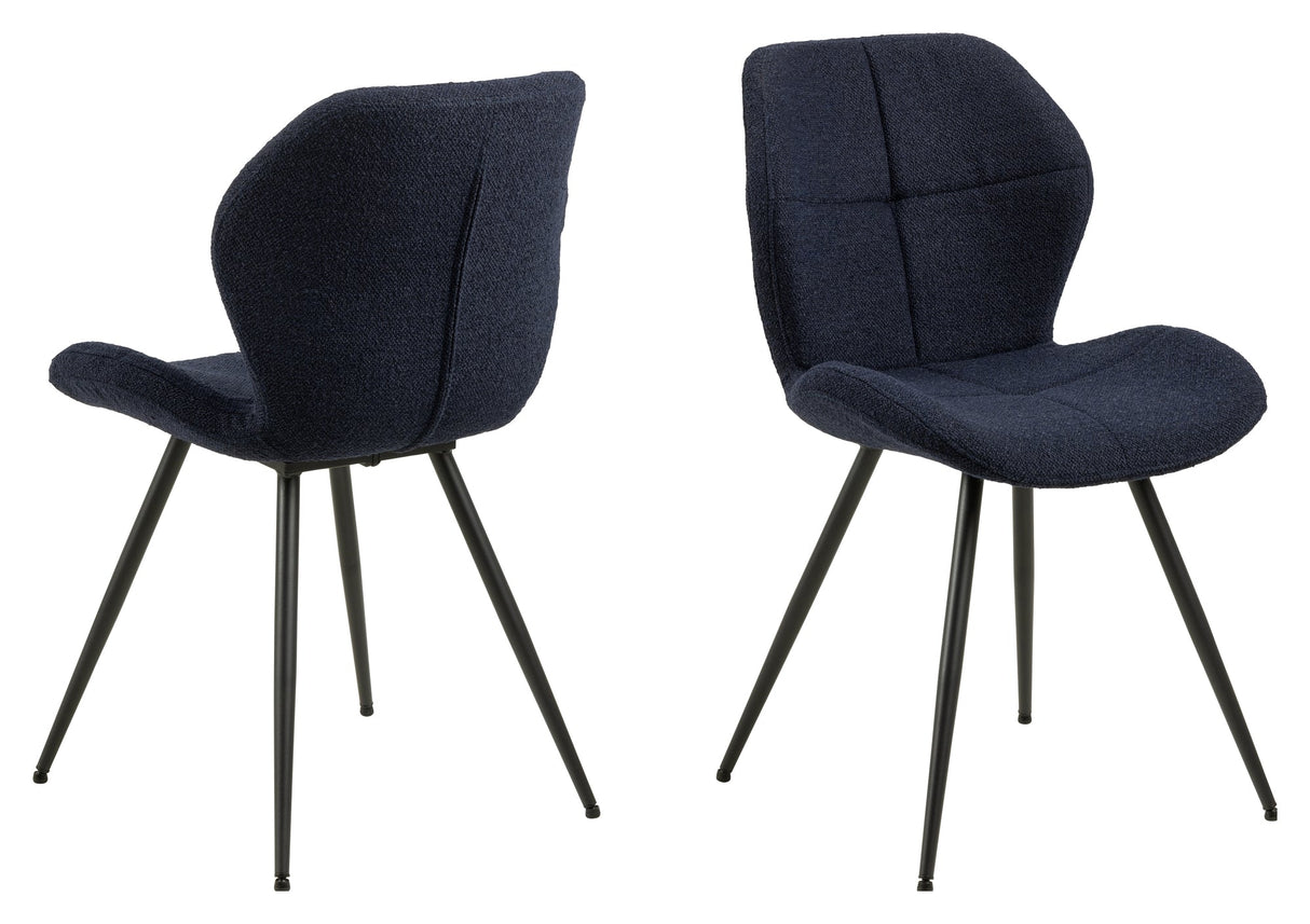 Petri, dining chair - dark blue