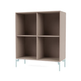 SHOW Bookshelf with flint legs, Mushroom