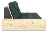 Base Sofa bed with Sideboxes, Seaweed/nature