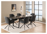 Aura, dining chair w/armrests - anthracite