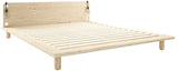 Peek Bed frame w/lamps, Light Wood, 200x180