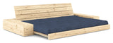 Base Sofa bed with Sideboxes, Navy/nature