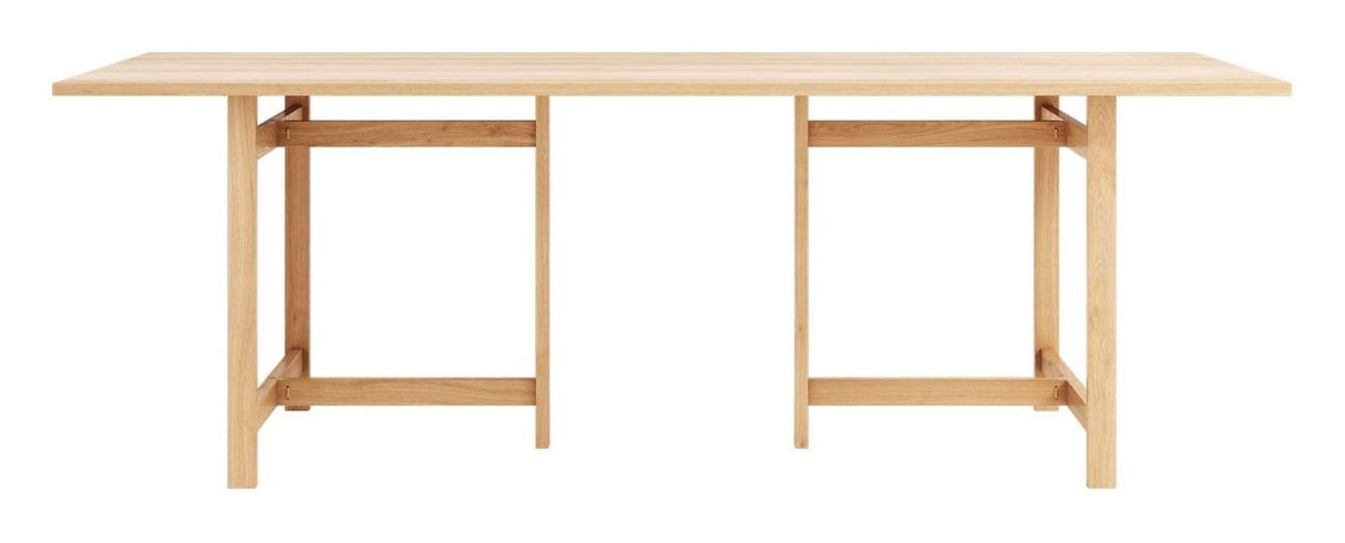 T-Frame Dining Table, 220x90, Oak