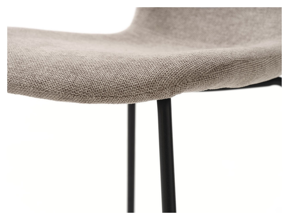 Delta, dining chair - sand/black