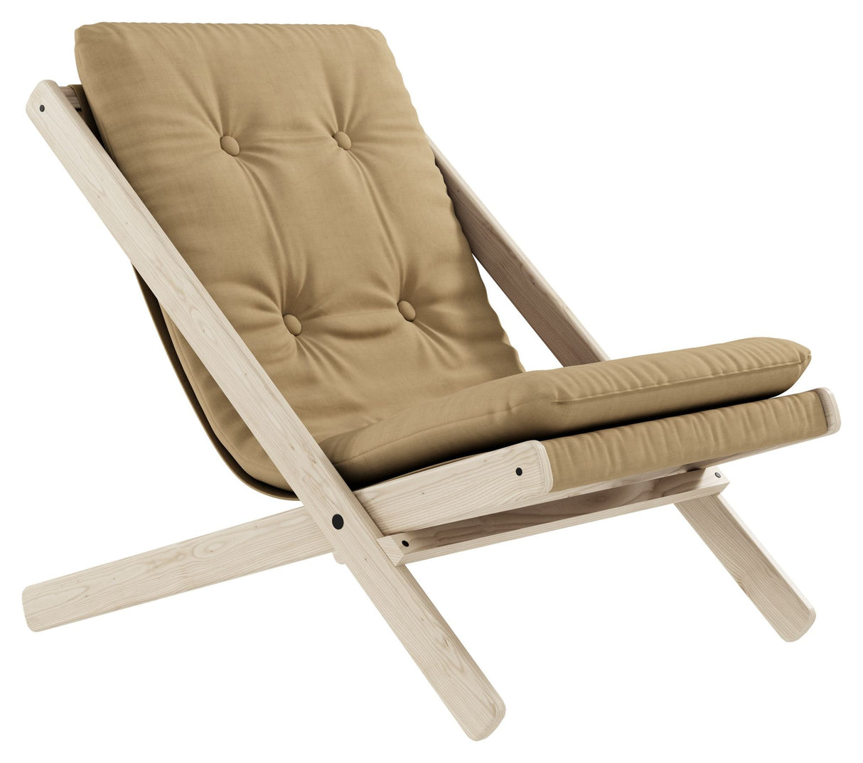 Boogie Lounge Chair, Wheat Beige/Raw