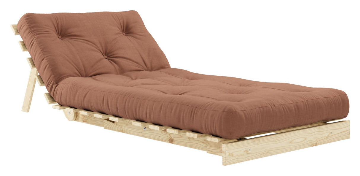 Roots 90 Sofa Bed, Pine/Brown