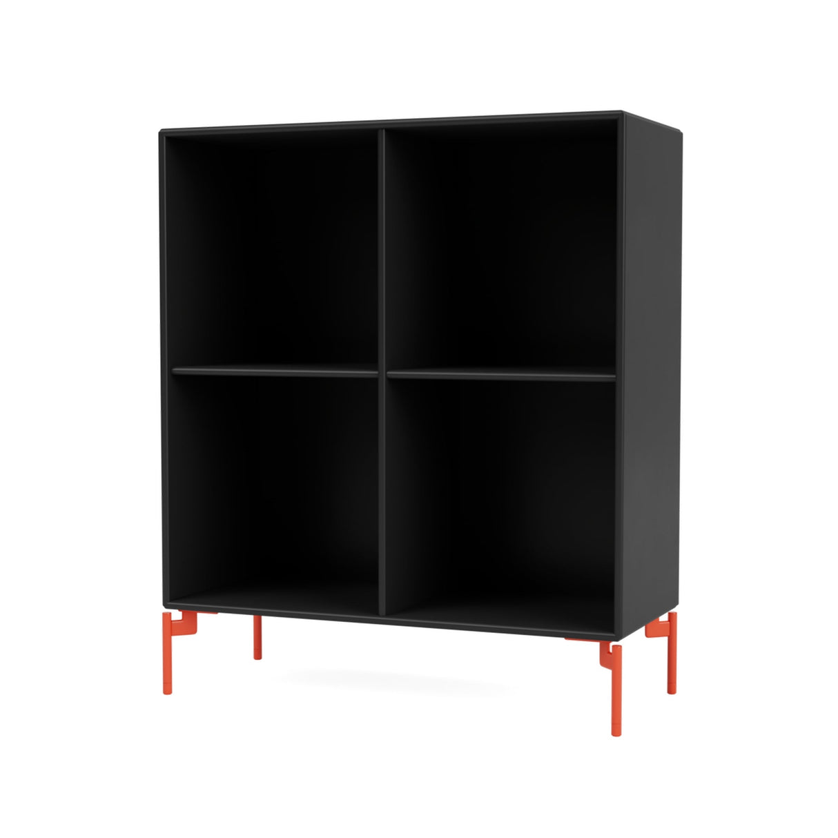 SHOW Bookshelf with rosehip legs, Black