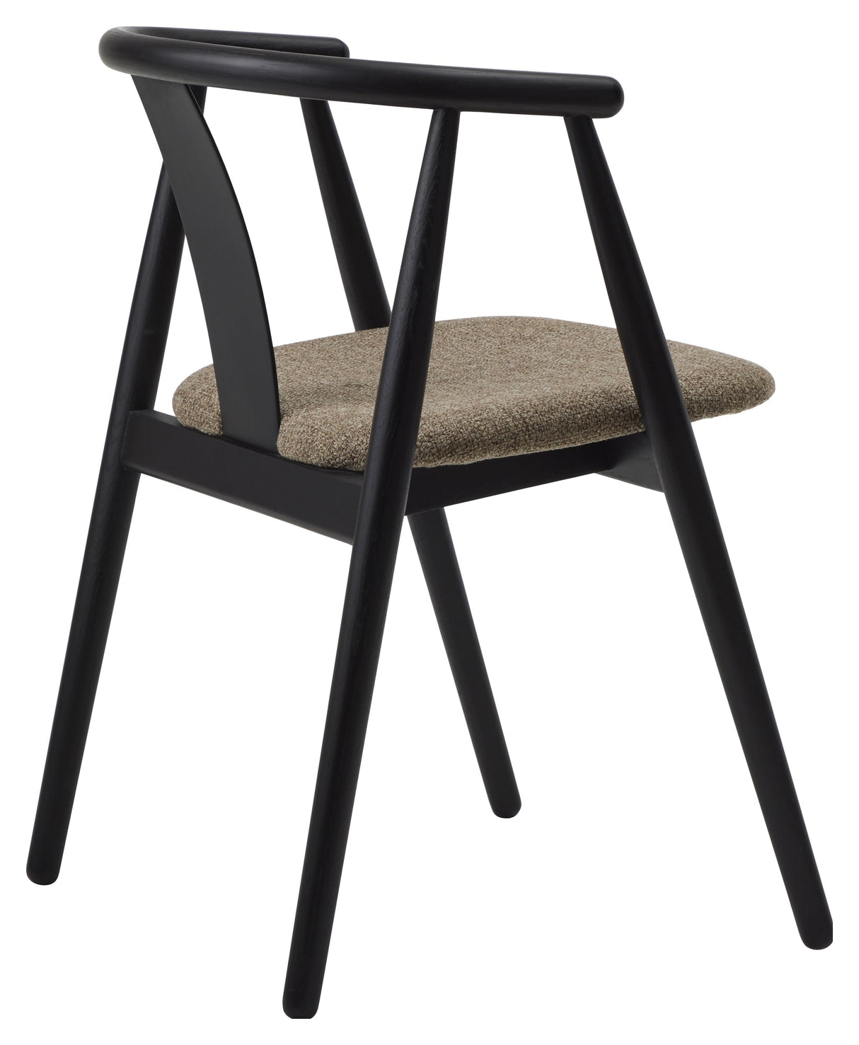 Relate, dining chair w/armrests - black/latte