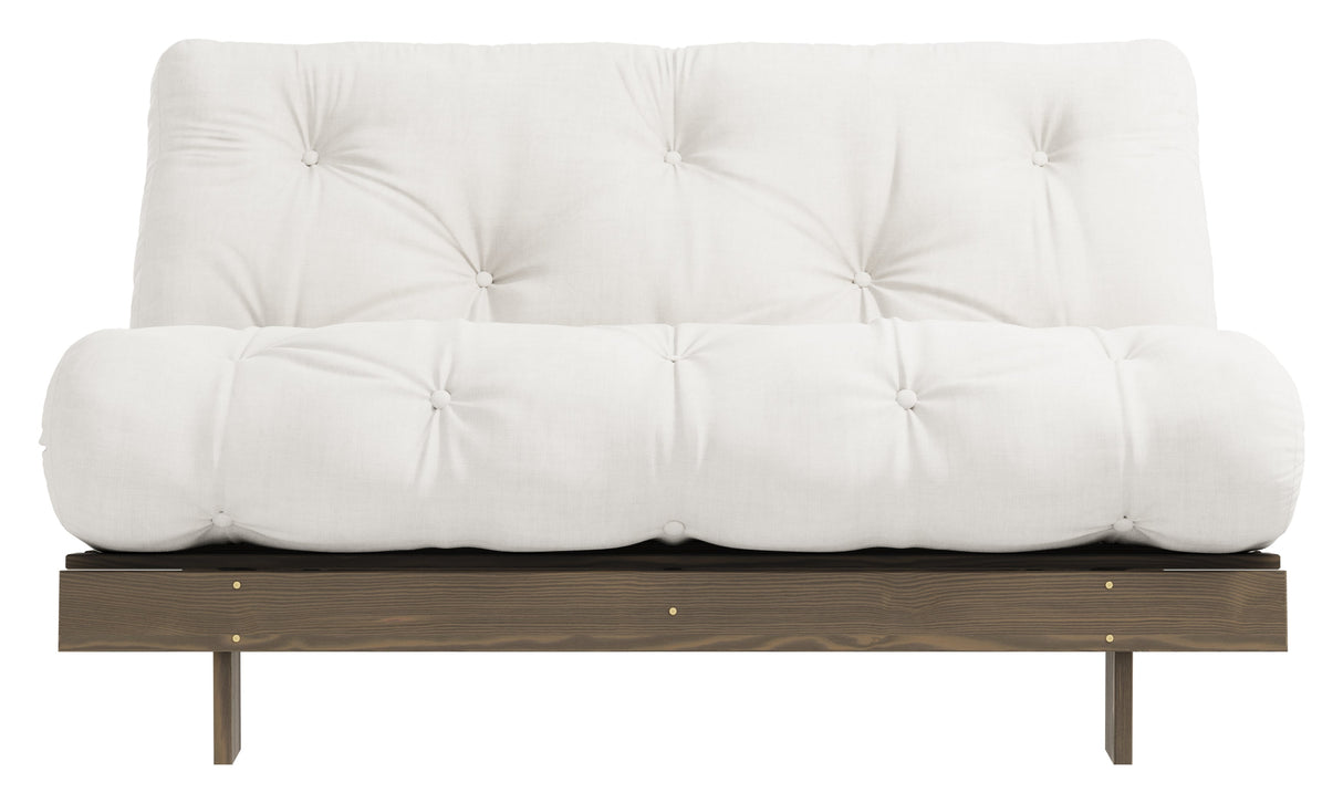 Roots 140 Sofa bed, Brown lacquered pine, Natural