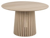 Christo, dining table Ø120 - light oak