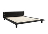 Peek Bed frame w/lamps, Black, 200x160