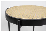 Spike Side Table, Ø50, Rattan/Beech