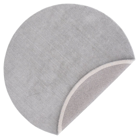 Ulla wool mix rug, Ø200, Light gray