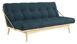 Folk Sofa bed, Pine/Petrol Blue