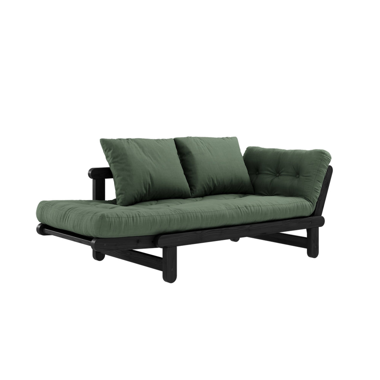 Beat, sofa bed, olive green/black