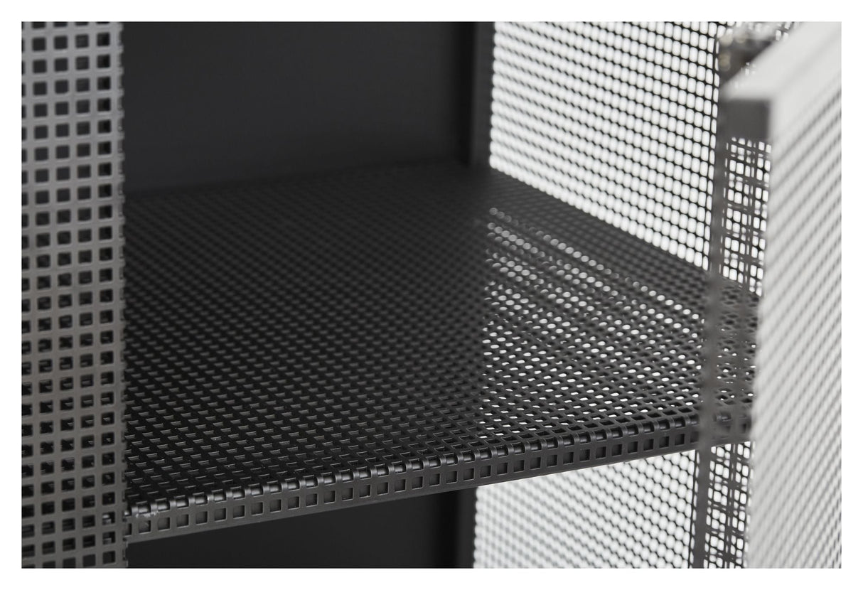 Grid cabinet, Black steel