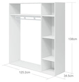 Roomie Open Wardrobe, White