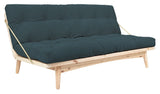 Folk Sofa bed, Pine/Pale Blue velvet