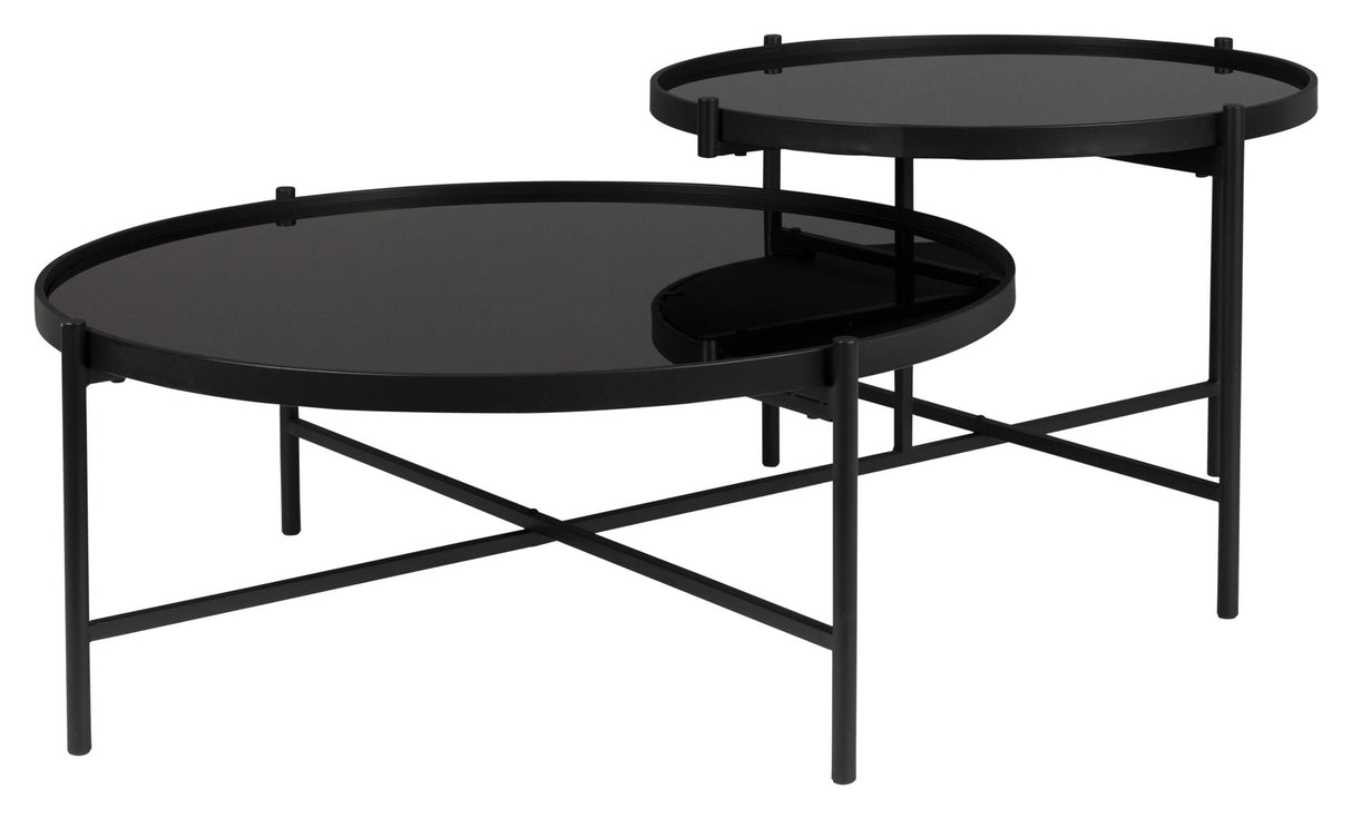 homii Li Coffee table, Ø80/Ø62, Black