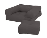 Mini Cube Children's Chair, Dark Gray