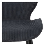 Femke Dining Chair, Anthracite Gray/Black