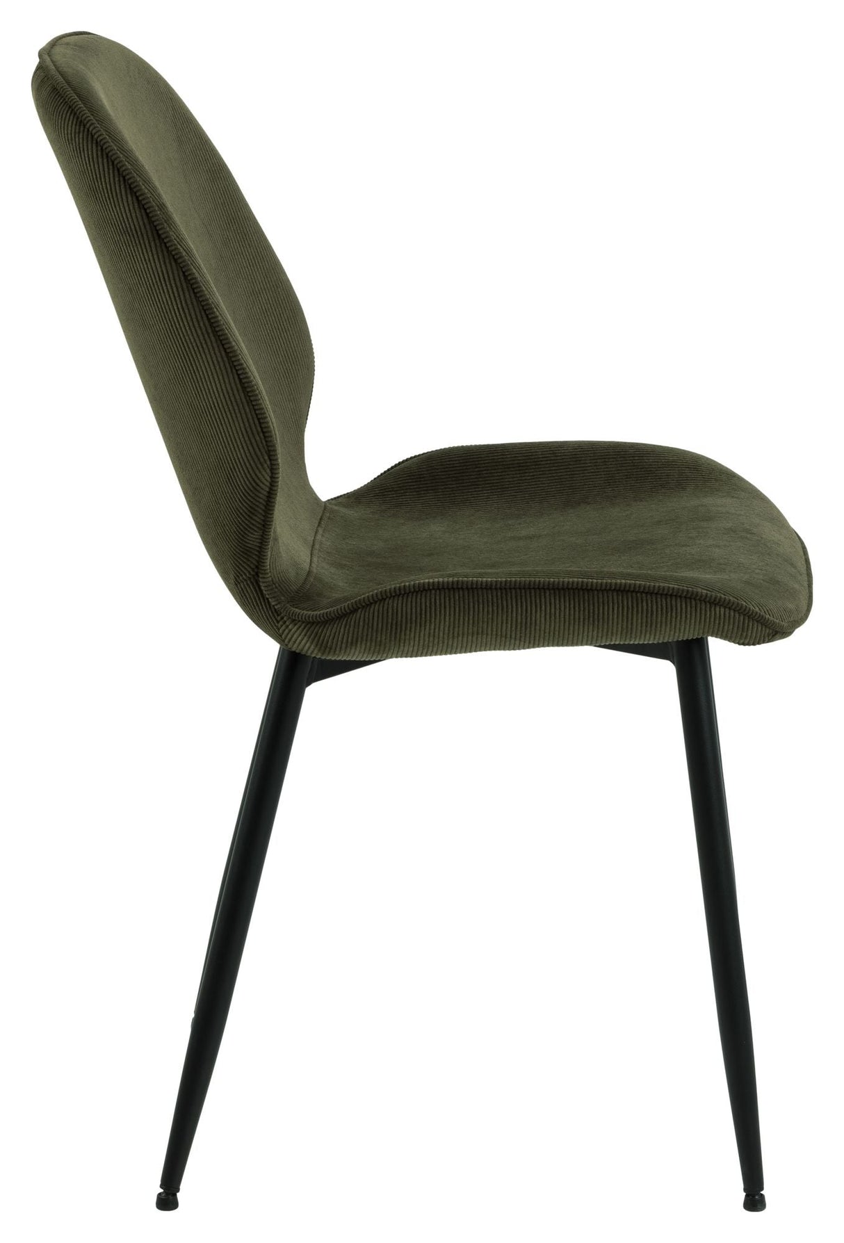 Femke Dining Chair, Olive Green/Matte Black