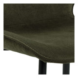 Femke Dining Chair, Olive Green/Matte Black