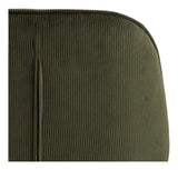 Femke Dining Chair, Olive Green/Matte Black