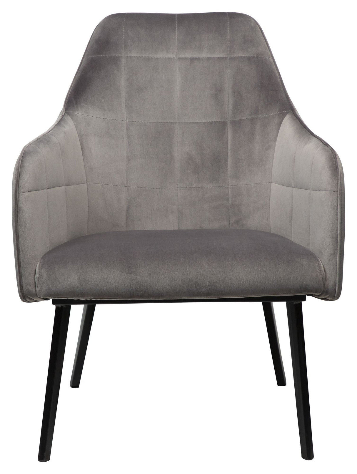 Embrace Lounge Chair, alu velour. black leg