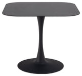 Malta, dining table 90cm - black