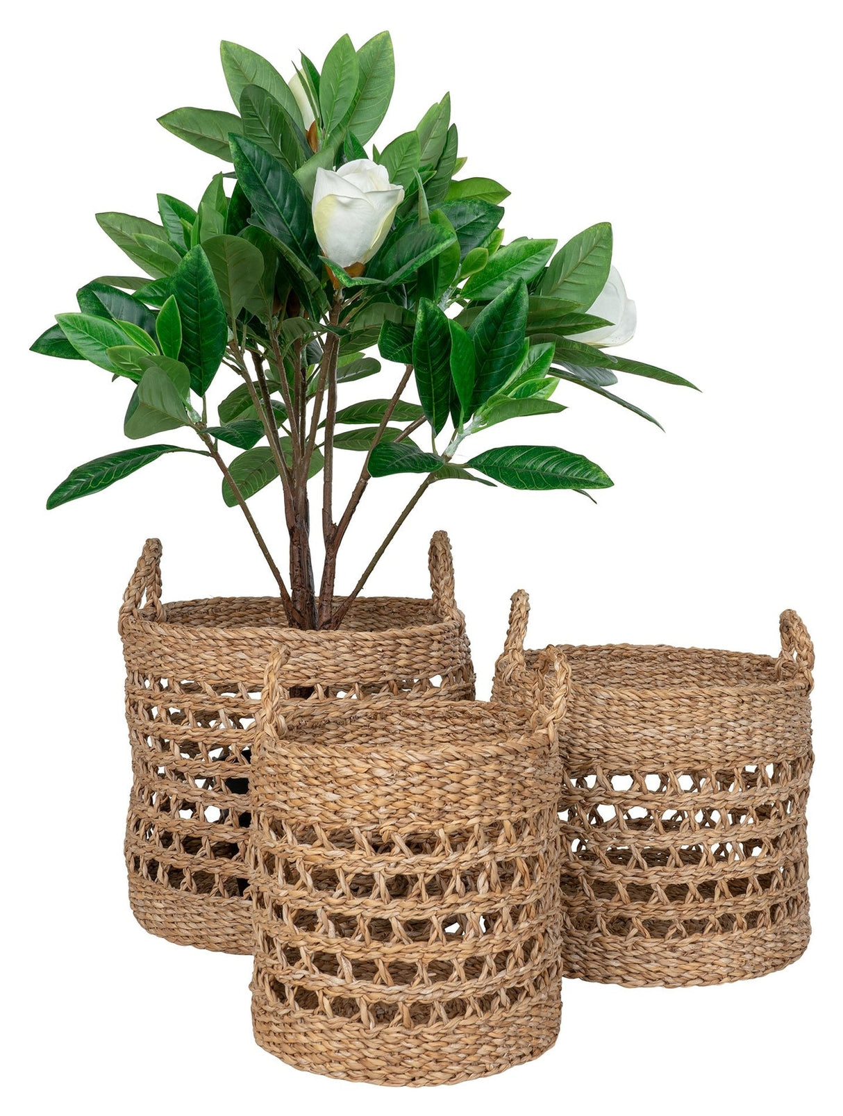 Balok, Basket set of 3, nature/black