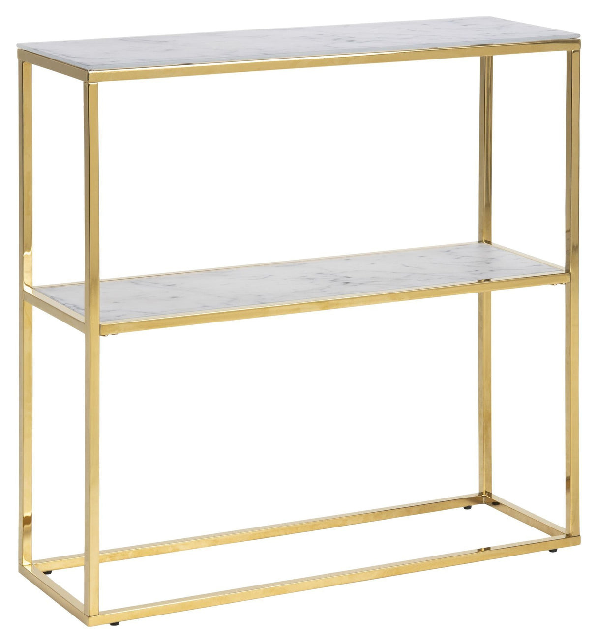 Filippa Console table, Glass with marble print