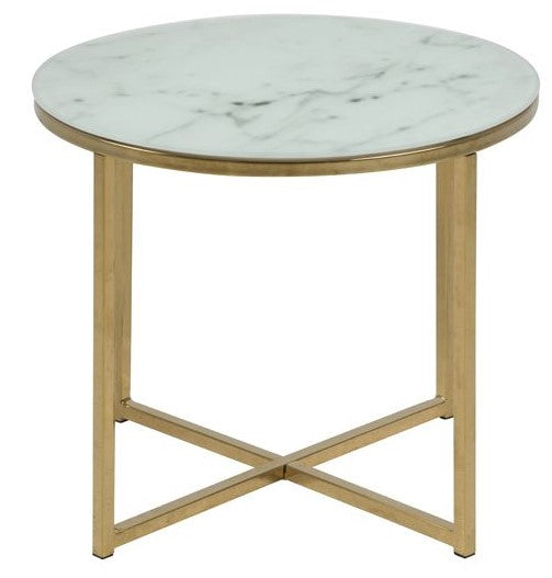 Filippa Side table Ø50, Glass table top