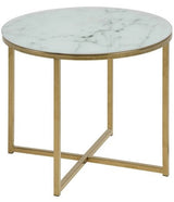 Filippa Side table Ø50, Glass table top