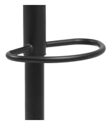 Finch Barstool w. Trumpet foot, Mat Black