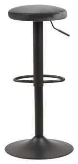 Finch Barstool, Dark Gray Velvet