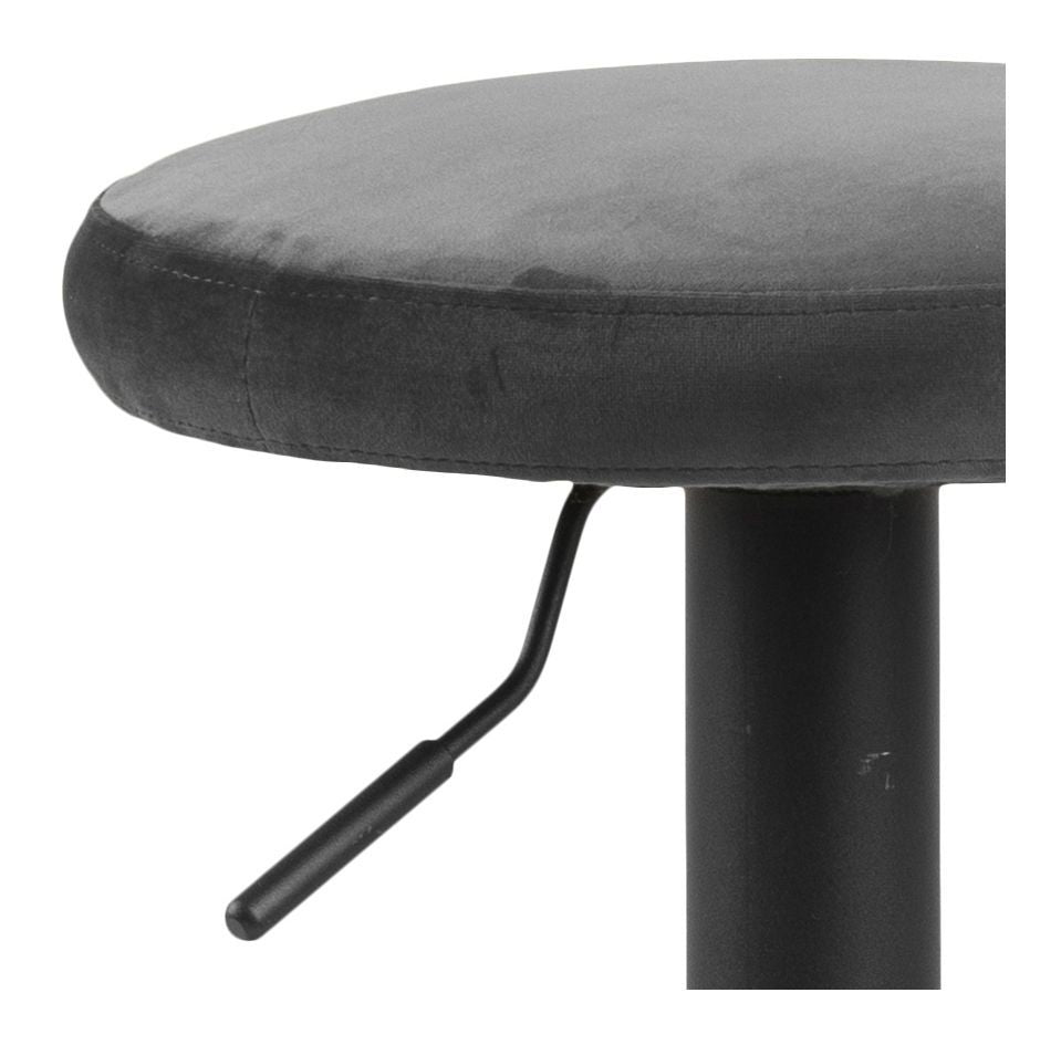 Finch Barstool, Dark Gray Velvet