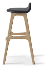 Findahl Buck high Barstool oak/soap, Sydney black leather