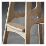 Findahl Buck high Barstool oak/soap, Sydney black leather