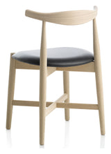 Findahl Dora Dining chair, oak/soap, Sydney black leather