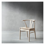 Findahl Freja Dining chair oak/untreated, Natural braid