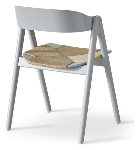 Findahl Mette Dining chair beech/light gray, Natural weave